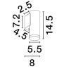 LUCES ZENFARO LE45671/4 wall lamp GU10 white black modern