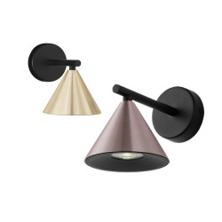 LUCES SALVADO LE45593/6 elegancki kinkiet GU10 złoty, mokka