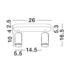 LUCES ZENFARO LE45677/8 ceiling lamp adjustable spotlights