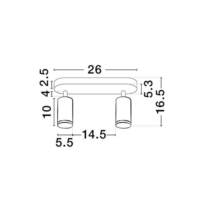 LUCES ZENFARO LE45677/8 lampa sufitowa regulowane reflektory