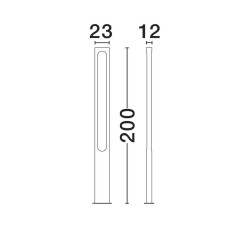 LUCES VOLTANA LE75101 lampa ogrodowa stojąca LED IP65 200cm