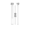 LUCES VOLTANA LE75101 lampa ogrodowa stojąca LED IP65 200cm