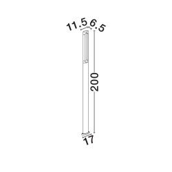 LUCES LUNQUERA LE75102 LED garden lamp 11W IP65 200cm