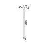 LUCES LUNQUERA LE75102 lampa ogrodowa LED 11W IP65 200cm