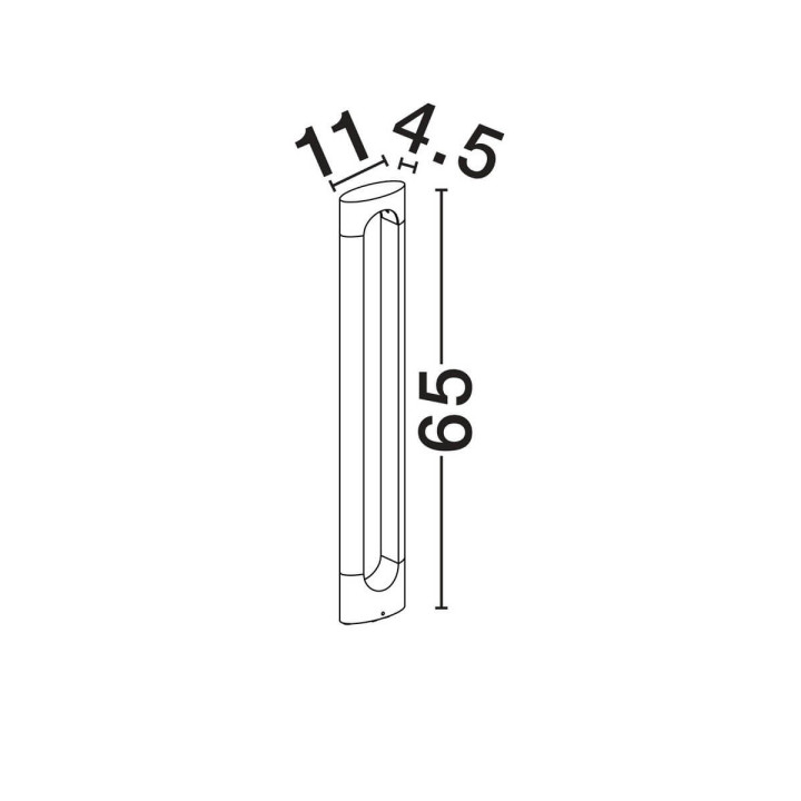LUCES LUNQUERA LE75103 LED garden lamp IP65 anthracite 65cm