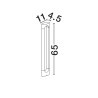 LUCES LUNQUERA LE75103 lampa ogrodowa LED IP65 antracyt 65cm