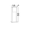 LUCES BRONTEL LE75118 LED garden floor lamp black IP65