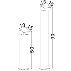 LUCES CALMARE LE75120/1 LED garden floor lamp IP65