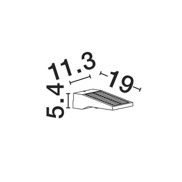 LUCES DIVANTA LE75122 solar wall lamp with motion sensor IP54