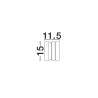 LUCES OSCELIA LE75128 outdoor LED wall lamp 8W black IP54