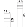 LUCES OSCELIA LE75129/30 lampa ogrodowa stojąca 25/65cm LED