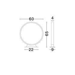 LUCES VINQUESA LE75136 lampa ogrodowa LED stojąca okrągła