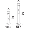 LUCES CAZORIA LE75137/8 LED garden post anthracite 30/60cm