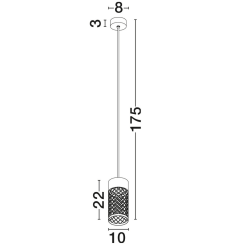 LUCES DONZUELA LE75145/9 LED outdoor pendant lamp 9W IP65