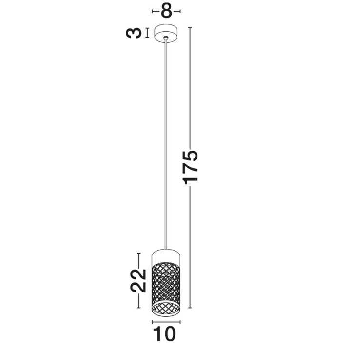 LUCES DONZUELA LE75145/9 lampa wisząca zewnętrzna LED 9W IP65