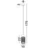 LUCES DONZUELA LE75145/9 LED outdoor pendant lamp 9W IP65