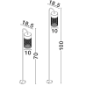 LUCES DONZUELA LE75147/8/51/52 lampa ogrodowa stojąca LED
