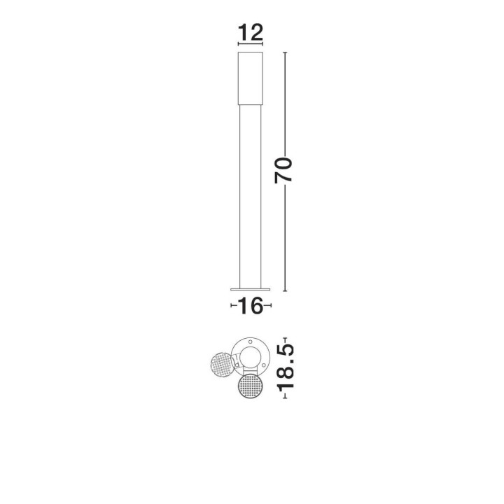 LUCES MALONZO LE75159 LED garden lamp IP65 adjustable