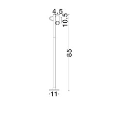 LUCES SALVIRA LE75166/7 LED garden lamp standing, spike