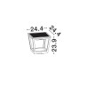 LUCES CANDELA LE75178 lampa ogrodowa IP54 czujnik ruchu