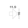 LUCES QUERILO LE75185/6/7 kinkiet zewnętrzny LED 3000K IP54
