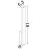 LUCES NOVIANO LE75191/2/3 kinkiet LED 61cm IP65 – 3 kolory