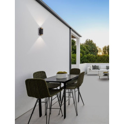 LUCES BRISENO LE75205/6 kinkiet LED biały, antracyt IP54