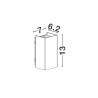 LUCES TORENZA LE75211/2/3 kinkiet LED IP65 6W 3000K 3 kolory