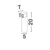 LUCES  JASTELA LE75243/4/5 kinkiet zewnętrzny LED tubka IP65
