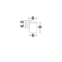 LUCES  BOLERCO LE75246/7/8 kinkiet LED 3W IP65, 3 kolory