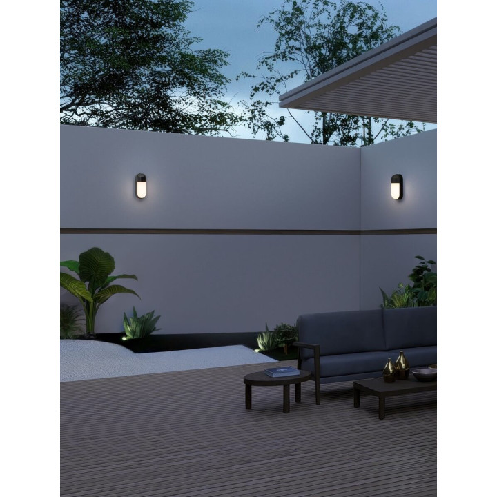 LUCES LANDIRA LE75249/50 kinkiet LED 9W IP65 antracyt złoty