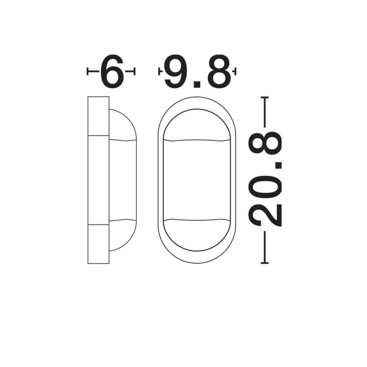 LUCES SOVANDO LE75251/2 kinkiet zewnętrzny LED 11W IP65