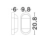 LUCES SOVANDO LE75251/2 LED outdoor wall lamp 11W IP65