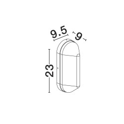LUCES CASVELO LE75253 outdoor wall lamp E27 IP65 anthracite