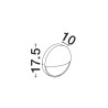 LUCES CASVELO LE75255 round outdoor wall lamp E27 IP65