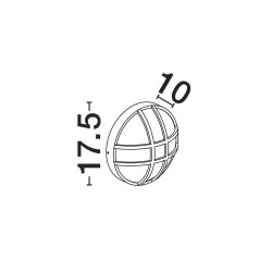 LUCES CASVELO LE75256 round outdoor wall lamp E27 IP65