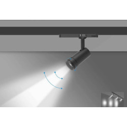 Reflektor szynowy zoom LED 15W track 3F biały, czarny 3000K-5700K