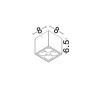 LUCES JUNERIO LE75263 square LED ceiling lamp IP54
