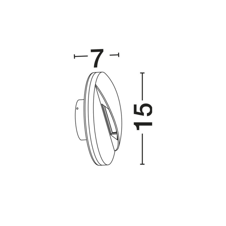 LUCES ZEVERNA LE75292 LED outdoor wall lamp 9W IP54 anthracite