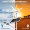 Hybrid LED lamp 2x40W, 6m pole, 550W panels, 400W turbine
