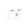 LUCES LORCENA LE75296/7/8 outdoor wall lamp square LED IP54