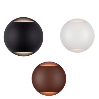 LUCES DONVELA LE75305/6/7 okrągły kinkiet LED g&oacute;ra/d&oacute;ł IP65