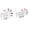 LUCES SORELIO LE75315/6 LED recessed light IP65 black