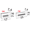 LUCES CENDILO LE75317/8 recessed LED fixture IP65 black