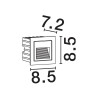 LUCES CENDILO LE75319 square LED luminaire IP65 outdoor