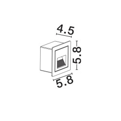 LUCES NORVEZO LE75322/3 recessed IP65 luminaire black, white