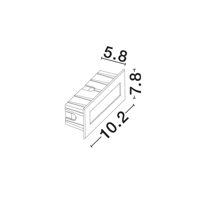 LUCES BEROLCO LE75326/7 LED luminaire 3W IP65 white, anthracite