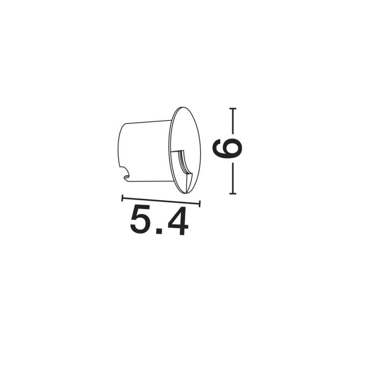 LUCES MONZURO LE75337 okrągła oprawa LED 1W IP67 czarna