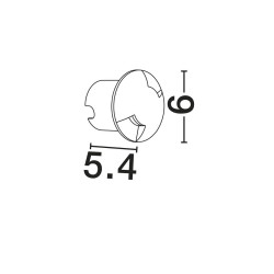 LUCES MONZURO LE75338 LED recessed luminaire 1W IP67 top/bottom