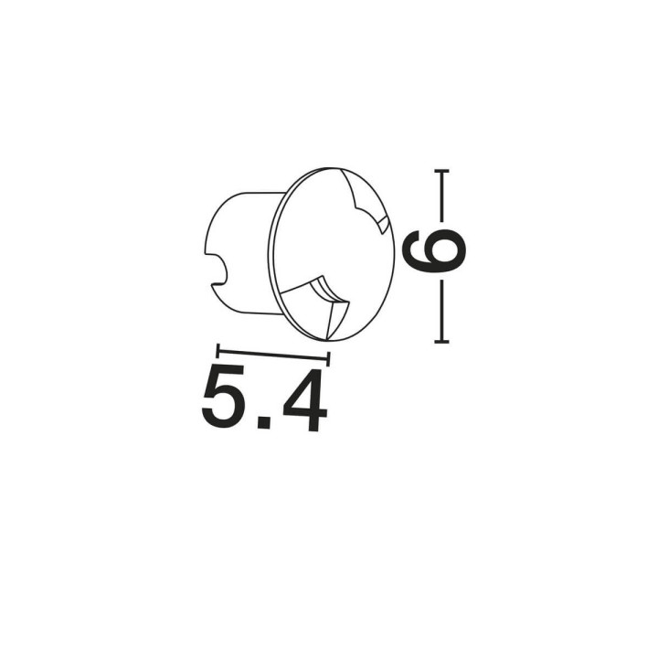 LUCES MONZURO LE75338 LED recessed luminaire 1W IP67 top/bottom